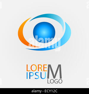 Cerchio logo per la vostra azienda Foto Stock