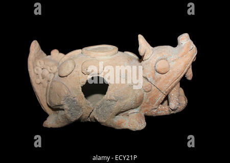Ceramica Maya Coccodrillo Foto Stock
