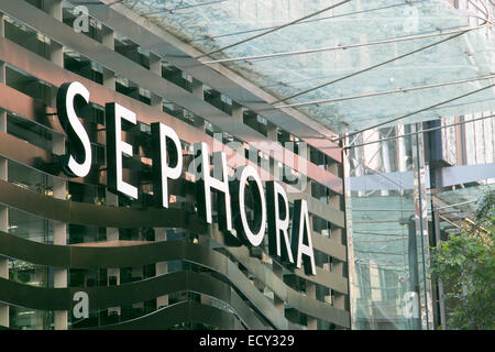 Sephora ha aperto il suo primo negozio australiano in Pitt Street Sydney nel dicembre 2014. Foto Stock