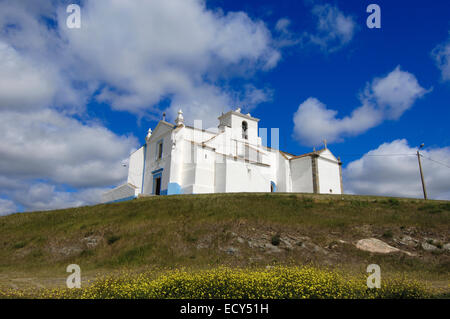 Chiesa dentro il castello, arraiolos, Alentejo, Portogallo, Europa Foto Stock