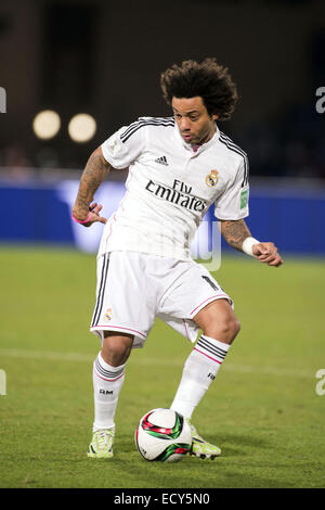 Marrakech, Marocco. Xx Dec, 2014. Marcelo (reale) Calcio/Calcetto : Club FIFA World Cup Marocco 2014 partita finale tra il Real Madrid 2-0 San Lorenzo a Stade de Marrakech in Marrakech, Marocco . © Maurizio Borsari/AFLO/Alamy Live News Foto Stock