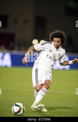 Marrakech, Marocco. Xx Dec, 2014. Marcelo (reale) Calcio/Calcetto : Club FIFA World Cup Marocco 2014 partita finale tra il Real Madrid 2-0 San Lorenzo a Stade de Marrakech in Marrakech, Marocco . © Maurizio Borsari/AFLO/Alamy Live News Foto Stock