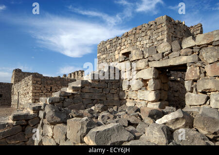 Il castello di deserto di Qasr Al-Azraq Fort, 1917 sede del Lawrence d'Arabia durante la Rivolta Araba contro l'impero ottomano Foto Stock