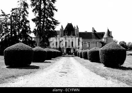 A la découverte du Chateau de Boucard, au coeur des Vignobles du coeur de France. Foto Stock