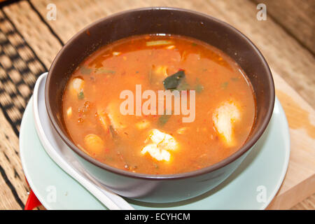 Zuppa Tom Yum Foto Stock