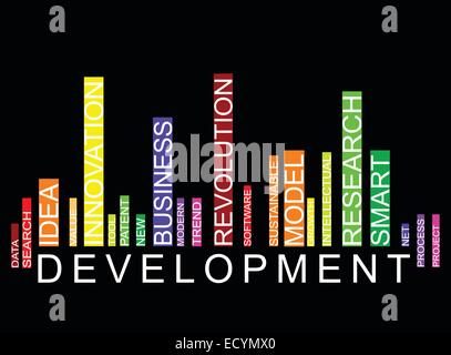 Sviluppo di sfondo del codice a barre Foto Stock