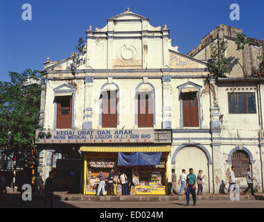 Architettura coloniale, Chinatown, Kuala Lumpur, territori federale, Malaysia Foto Stock