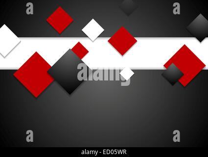 Abstract tech sfondo con piazze. Vector corporate design eps 10 Foto Stock