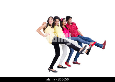 Indian college amici male Foto Stock