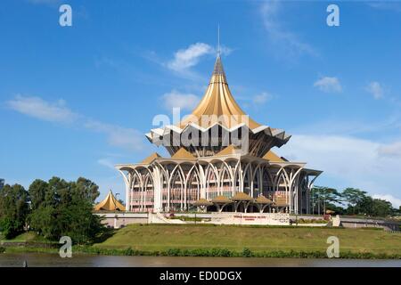 Malaysia, stato di Sarawak, Kuching, Dewan Undangan Negeri, membro assemblea legislativa Foto Stock