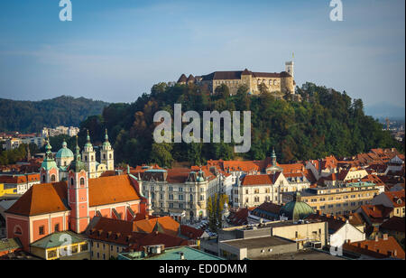 Castello di Ljubljana, Lubiana, Slovenia Foto Stock