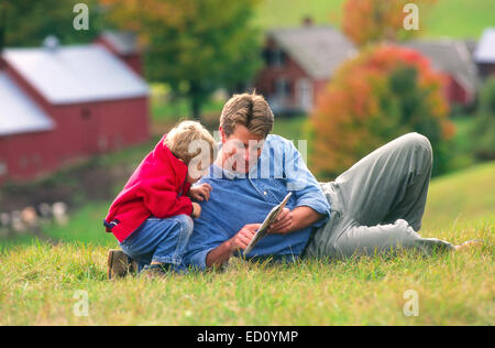 Jay Morris e Canon Brownell a S. Woodstock, Vermont USA Foto Stock