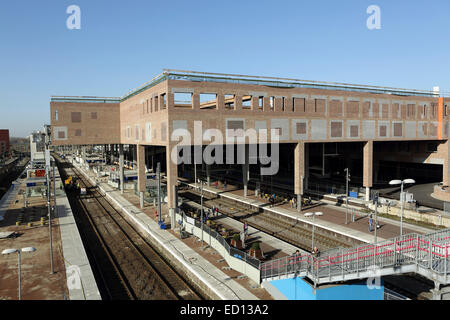 La stazione ferroviaria di Breda, Paesi Bassi. La stazione è in fase di ricostruzione e di espansione. Foto Stock