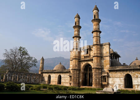 Jami Masjid (Grande Moschea), Champaner-Pavagadh Parco Archeologico, Gujarat, India Foto Stock