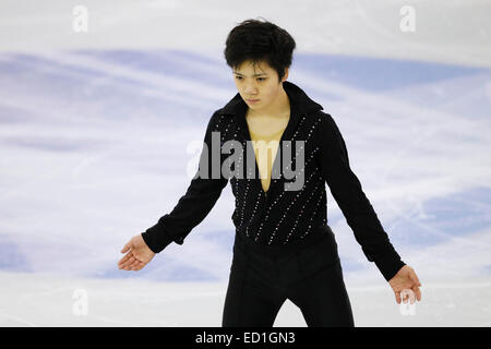 Barcellona, Spagna. © D. 12 Dic 2014. Shoma Onu (JPN) Pattinaggio di Figura : ISU Junior Grand Prix di Pattinaggio di Figura finale di 2014 uomini pattinaggio gratuito presso il Centro Congressi Internazionale di Barcellona in Barcellona, Spagna. © D .Nakashima/AFLO/Alamy Live News Foto Stock