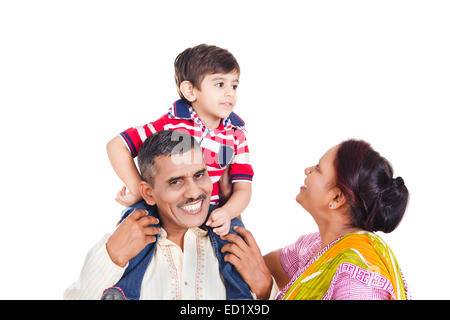 Indian genitori e nipote del divertimento Foto Stock