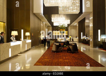 La lobby dell'hotel Eastin, reception, Bangkok, Asia Thailandia. Foto Stock