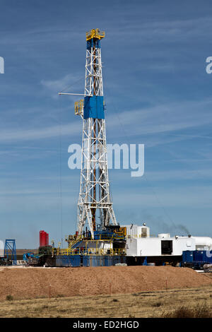 Flex attrezzatura di perforazione in funzione, Texas Foto Stock