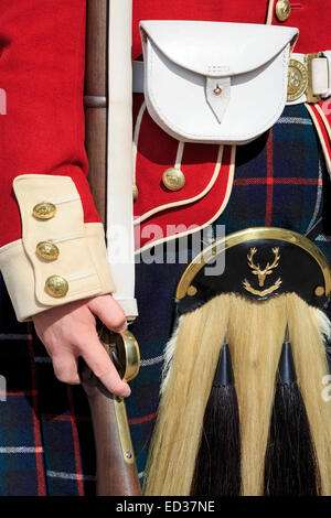 Soldato in Halifax Citadel National Historic Site, Halifax, Nova Scotia, Canada Foto Stock