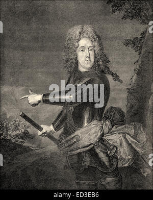 Il principe Eugenio di Savoia, il Principe Eugenio di Savoia-Carignano, 1663-1736, comandante della casa d'Austria, Presidente del PIM Foto Stock