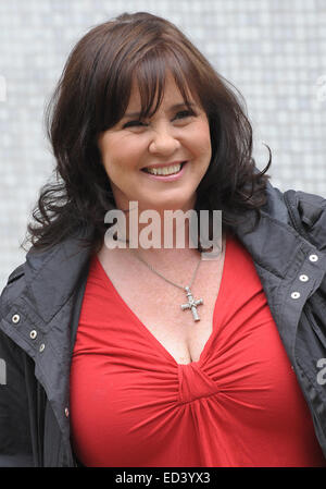 Celebrità al di fuori della ITV Studios con: Coleen Nolan dove: Londra, Regno Unito quando: 23 Giu 2014 Foto Stock
