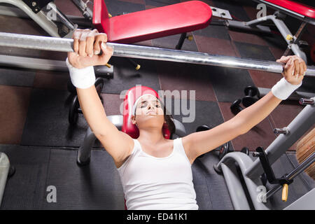 1 signora indiana palestra Body Building Foto Stock