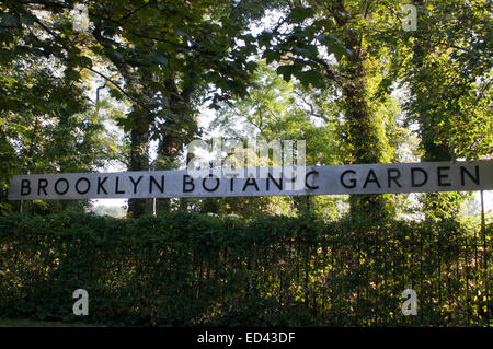 Il Brooklyn Botanic Garden. 1000 Washington Avenue. NYC. Il Brooklyn Botanic Garden (BBG) è un giardino botanico nel quartiere di Broo Foto Stock