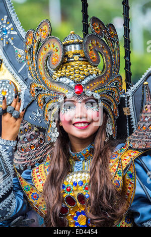 Jember Fashion Festival e il carnevale, East Java, Indonesia Foto Stock