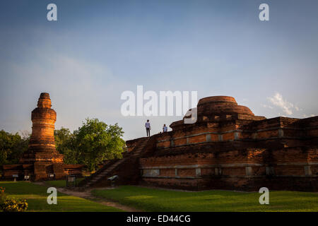 Muara Takus tempio composto sito in Muara Takus, Kampar, Riau, Indonesia. Foto Stock