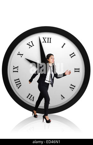 1 indian Business donna Orologio Foto Stock