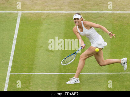 28.06.2014. Il torneo di Wimbledon Tennis Championships 2014 tenutosi presso il All England Lawn Tennis e Croquet Club di Londra, Inghilterra, Regno Unito. Foto Stock