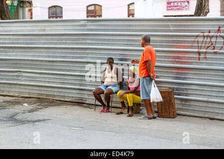 La vita di strada a l'Avana, Cuba Foto Stock