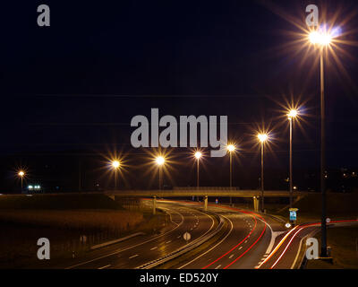 Varazdin, Croazia autostrada intersezione Foto Stock