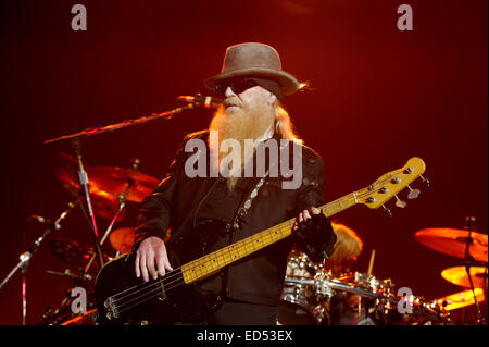 ZZ Top performance dal vivo sul palco della Heineken Music Hall dove: Amsterdam, Paesi Bassi Quando: 24 Giu 2014 Foto Stock