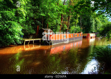 Hebden Bridge come si vede nel West Yorkshire. Foto Stock