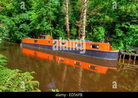 Hebden Bridge come si vede nel West Yorkshire. Foto Stock