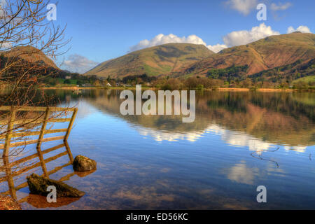 Grasmere nel Parco Nazionale del Distretto dei Laghi, Cumbria. Foto Stock