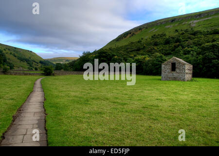 Le viste passeggiando da Muker di Keld in Swaledale nel Yorkshire Dales National Park, North Yorkshire. Tela Swaledale Foto Stock