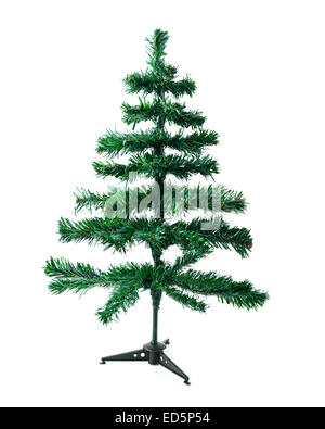 Albero di Natale artificiale senza decorazioni Foto Stock