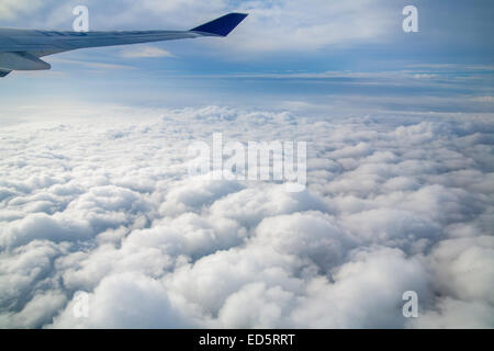Vista dal cielo da un aereo Foto Stock
