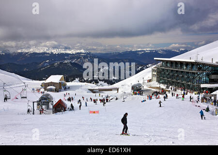 Kellaria ski center, Mt. Parnassos (vicino a Arachova e Delphi) , Viotia ("Beozia'), Grecia centrale. Foto Stock