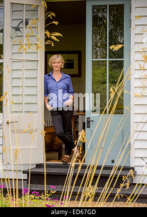 L'attrice Clare Holman in segale, East Sussex, Regno Unito Foto Stock