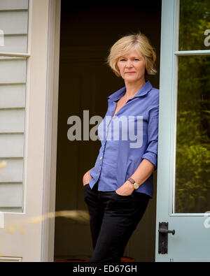 L'attrice Clare Holman in segale, East Sussex, Regno Unito Foto Stock