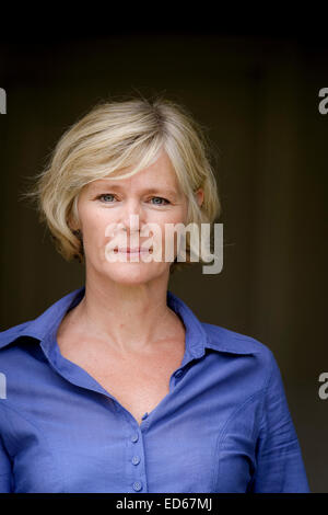 L'attrice Clare Holman in segale, East Sussex, Regno Unito Foto Stock