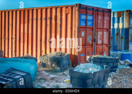 Cattura da Dungeness nel Kent Foto Stock