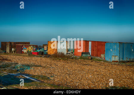 Cattura da Dungeness nel Kent Foto Stock