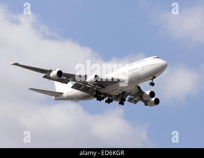 Heavy widebody Boeing 747 jet del passeggero per lunga distanza percorsa Foto Stock