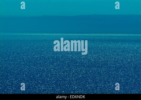 Mar Morto dal lato Giordano Foto Stock