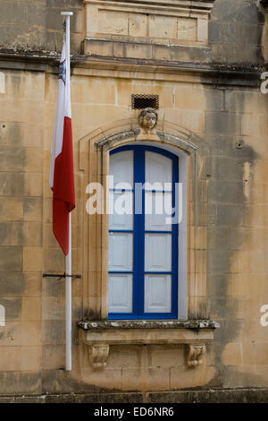 Stazione di polizia nella città di Mdina Malta " La città silenziosa" Foto Stock