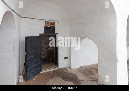 Cella a Cape Coast Castle, Ghana, Africa Foto Stock